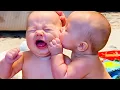Download Lagu Twins Babies Doing The Funniest Things 😂 Cute Twin Baby Compilation || COOL PEACHY🍑