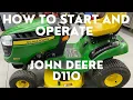 How to Start and Operate John Deere D110 Lawn Tractor