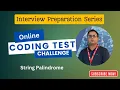 String Palindrome Interview Question Coding Interview Prep Python