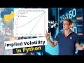 Option Implied Volatility using Newton s Method in Python