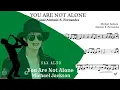 Download Lagu You Are Not Alone - Michael Jackson Sheet Music Sax Alto