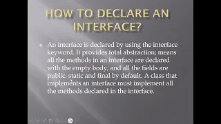 Session 31 - Interface in Java part 1