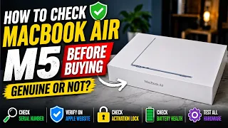 How to check if macbook is original by serial number Before Purchase