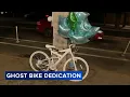Community honors bicyclist killed in Philadelphia with memorial ride ghost bike dedication