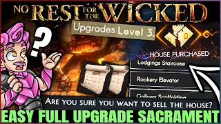 Download No Rest for the Wicked - Unlock BEST Items, ALL Level 3 Buildings \u0026 House - Sacrament Upgrade Guide! MP3