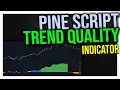 This Pine Script trend quality indicator is interesting
