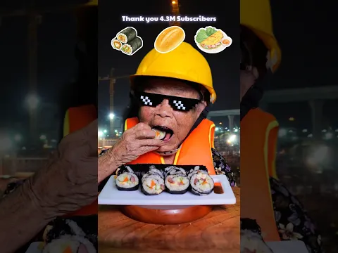 ASMR Eating at a Construction Site 🚧🔊 #funny #food #asmr #mukbang