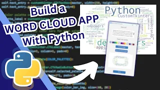 Python Word Cloud App Tutorial customtkinter wordcloud PIL