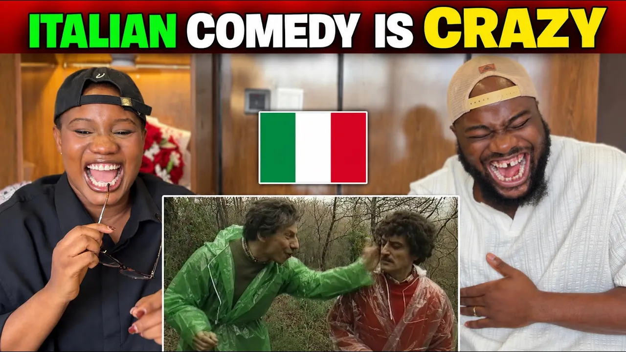Reaction to La raccolta funghi - Gli Svizzeri di Aldo Giovanni e Giacomo 🇮🇹