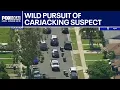 Pursuit of carjacking suspect