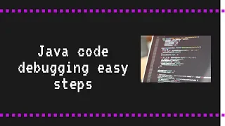 Selenium Java code debugging easy steps