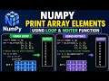 Print NumPy Array Elements Using Loop and nditer