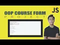 JAVASCRIPT Course Project Based Learning - Oop Course Form Using Javascript