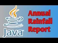 Annual Rainfall Report Java Program