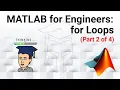 MATLAB for Engineers - Introduction to for Loops Part 2 of 4 Updating Variables Inside a Loop