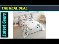 Jejeloiu Butterfly Bedding Dreamy Queen Set for Girls