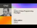 Dejan Milicic - Unison A New Programming Paradigm