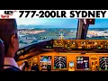 AIR CANADA 777-200LR South Pacific Crossing - Landing at Sydney 2009