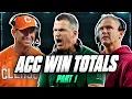 ACC Win Totals Part 1 Clemson Florida State Miami MORE 2026 College Football Futures