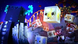 SULFUR CUBE CARNIVAL-Villager vs Warden vs Sulfur Cube Army -Chaos Cubed (Minecraft Movie Animation)