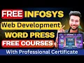 Infosys Coursera Free Web Development Build Website With Word Press Course Get Certified Free