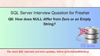 Difference Between NULL Zero and Empty String in SQL Tec ataWithAnuj
