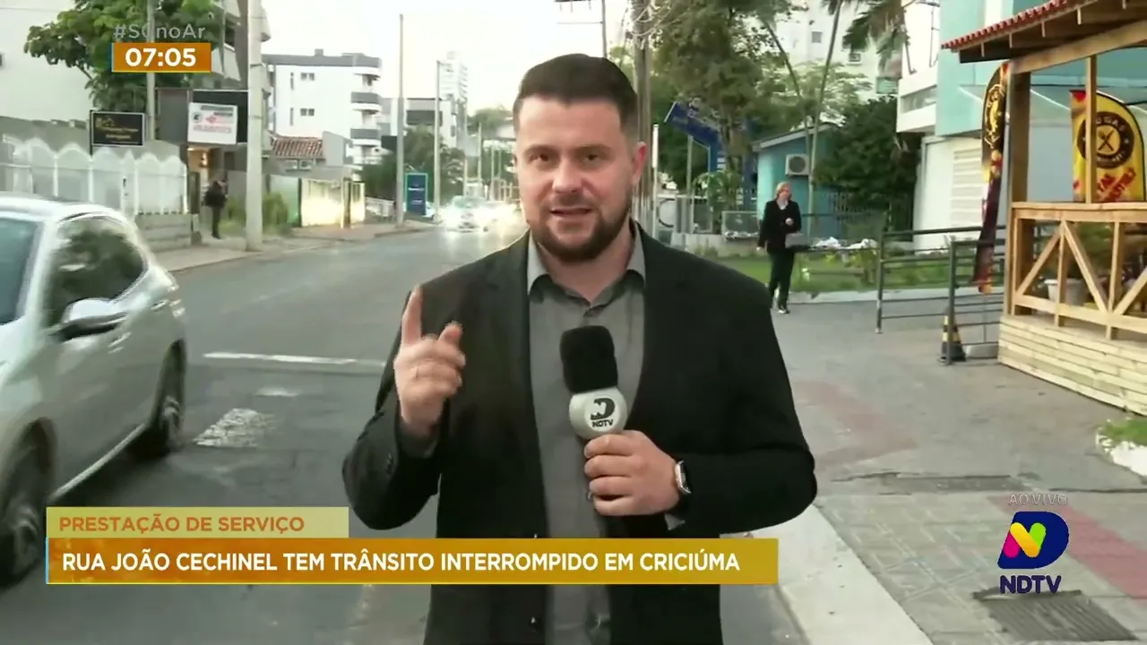 Trânsito em uma das principais ruas de Criciúma é interrompido a partir desta terça-feira