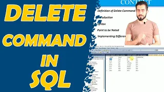 Delete command in sql - 7 The SQL Delete statement