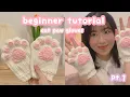 crochet cat paw fingerless gloves pt 1 beginner-friendly crochet tutorial crochet gloves