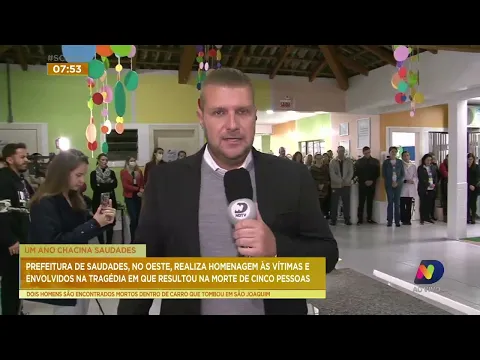 Prefeitura de Saudades homenageia vítimas da chacina em creche