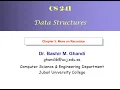 Chapter 5 Recursion Part