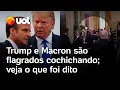 Download Lagu Trump é flagrado cochichando para Macron: Putin 'quer fazer um acordo por mim'; veja vídeo