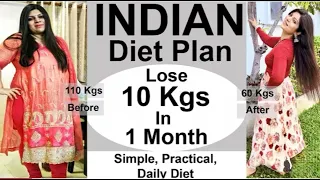 Indian Diet Plan Full Day Eating  Lose Weight Fast In Hindi   Lose 10 Kgs In 1 month Dr Shikha Singh