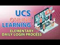 USC Online Learning Daily Login Process for Elementary