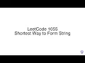 LeetCode 1055 Shortest Way to Form String