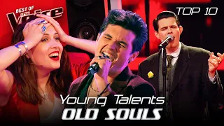 Download Young Talents with OLD SOULS Blind Auditions on The Voice | Top 10 MP3