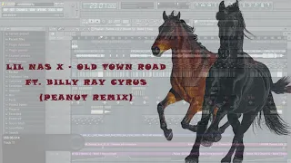 Download Lil Nas X - Old town road ft. Billy Ray Cyrus (Peanut remix) MP3