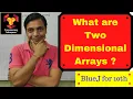 What are two dimensional arrays - BlueJ for X Class ICSE
