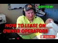 How to lease on owner operators to your trucking company