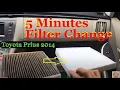 Easy Peezy Air FILTER CHANGE Toyota Prius 2014