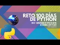 Python Conversion de Tipo de Datos de string a int y float - Reto