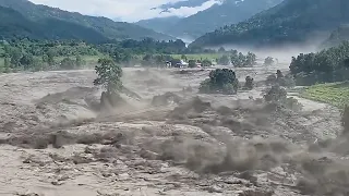 कतै नआएको रसुवा बाढीको Exclusive भिडियो हेर्नुस, यति ड'रलाग्दो अवस्था | Unseen Video of Rasuwa Flood