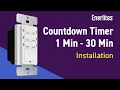 Enerlites 30-Minute Preset Countdown Timer Switch Installation