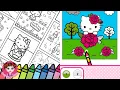 Color By Number With Hello Kitty - Fun Game For Kids