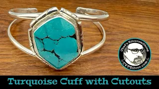 Make a Turquoise Cuff Bracelet with Cutouts A Silversmithing Tutorial