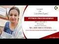 LIST DATA TYPES PYTHON PROGRAMMING LECTURE 04 BY MS BHUMICA VERMA AKGEC