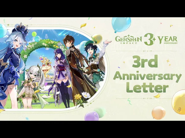 Teyvat Adventures Commemorative Video: 3rd Anniversary Letter | Genshin Impact