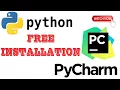 python and pycharm installation in windows 10 python and pycharm for beginners