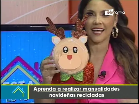 Aprenda a realizar manualidades navideñas recicladas