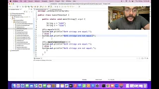 How to Compare two strings in JAVA - Interview question